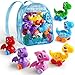 Beestech Wind Up Dinosaur Toys for 3456 Years Old Girls Toddlers Boys Dinosaur Birthday Party Supplies Favors Girls with Backpack - Image 3
