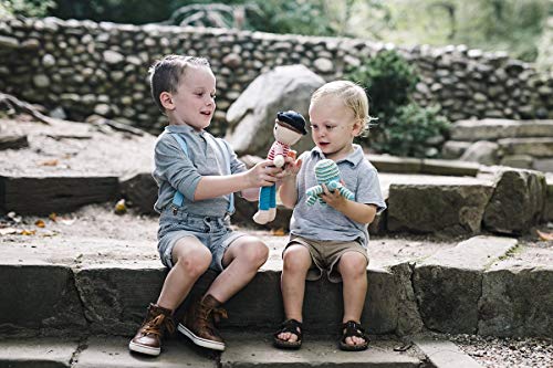 Pebble | Handmade Pirate—Red | Crochet | Fair Trade | Pretend | Imaginative Play | Beach | Machine Washable - Image 3