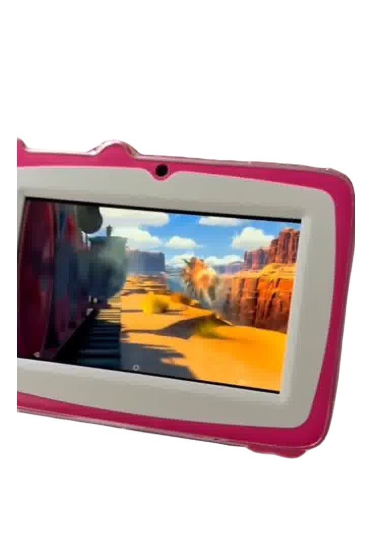Generic Enjoy a fun, safe, and entertaining learning experience for your child with the tablet - 7-inch screen, powerful battery, and 5G Wi-Fi connectivity to support early learning and unlimited fun in pink. - Image 5