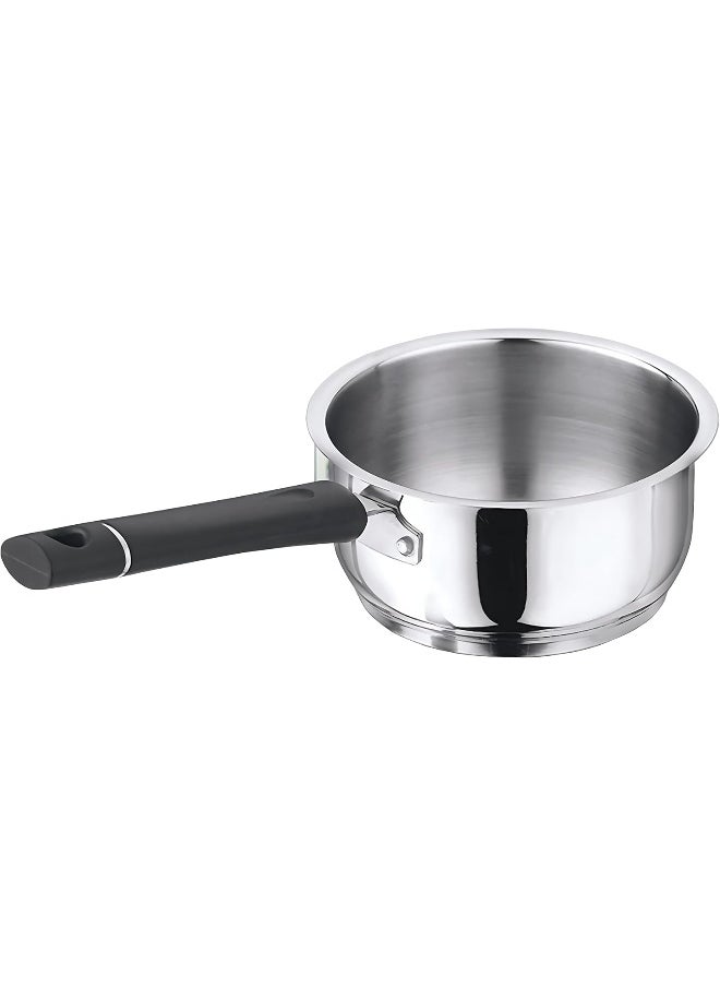 VINOD Tivoli Heavy Gauge Stainless Steel Saucepan/Milk Pot/Tea Pan/Multipurpose Pan with Sandwich Bottom - 1.1 Litre (14cm)  - Image 4