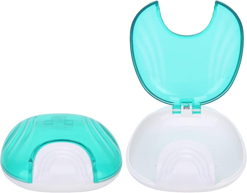klarako Retainer Case, Durable Orthodontic Retainer Case Tooth Denture Container Portable Denture Storage Box, Dentures Dental Box Denture Cup Dental Care(green) - Image 5