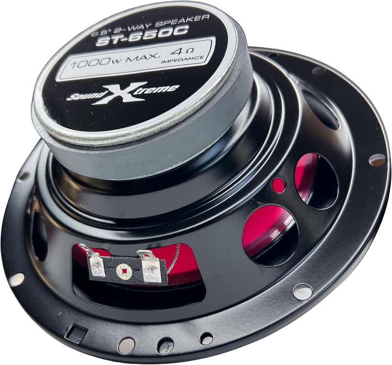 XTREME VISION نظام مكبرات الصوت للسيارة Xtremevision SoundXtreme 1000W 6.5 بوصة 2-طريق - Image 5