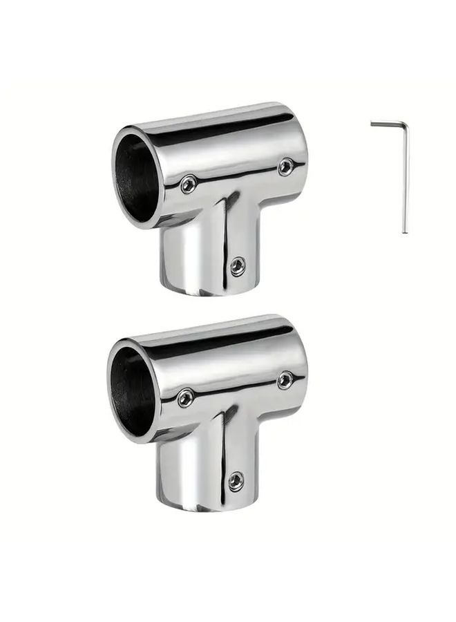 1 Inch 316 Stainless Steel Marine Boat Railing Connector Black White Corrosion Resistant - Image 2