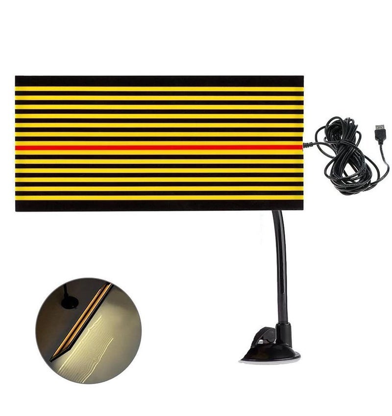 GS Led Reflector Stripe Line Board Paintless Dent Removal Repair Tools with 5m Long USB Cable and Ajustment Holder Yellow Light