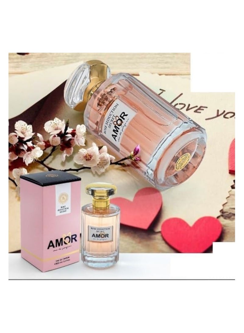 general Amor Rose Seduction By Fragrance World - Eau de Parfum  - Perfume For Women, 125ml - Image 2