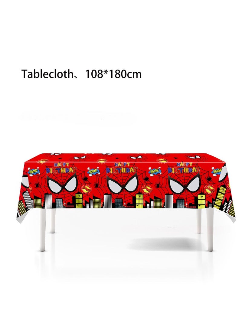 Spider-Man Party Tableware Set – 116 Pcs Superhero Disposable Plates, Cups, Napkins & Decorations - Image 5