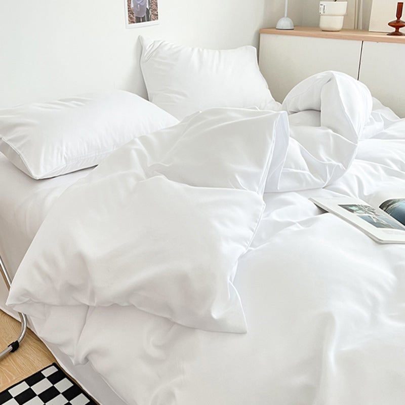 Four-Piece Bedding Set For Beds, Brushed Duvet Cover, Solid Color Three-Piece Set, Direct Sale From Manufacturer, Ins Style - Image 1