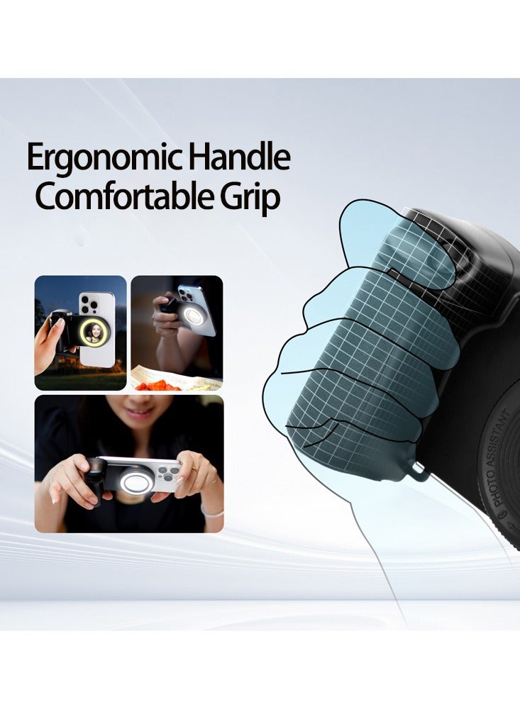 DAX STAR Smartphone Fill Light Photography Light Clip Camera Grip Bluetooth Camera Remote Three-Speed Fill Light Supports Mounting of Camera Brackets for Phones Video/Photo Shooting/Live Streaming - Image 3