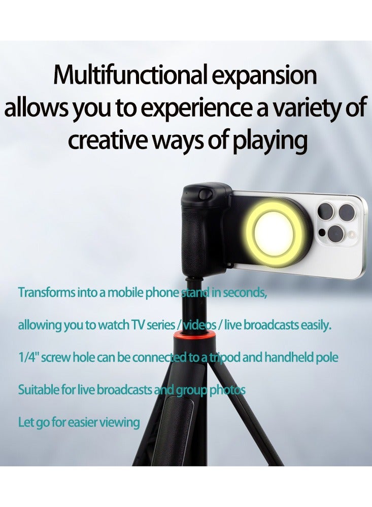 DAX STAR Smartphone Fill Light Photography Light Clip Camera Grip Bluetooth Camera Remote Three-Speed Fill Light Supports Mounting of Camera Brackets for Phones Video/Photo Shooting/Live Streaming - Image 4
