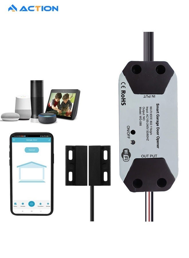 أكشن تعمل وحدة التحكم في فتاحة باب المرآب الذكية بتبديل WiFi ، والتحكم في التطبيق لا يتطلب محورًا - Image 1