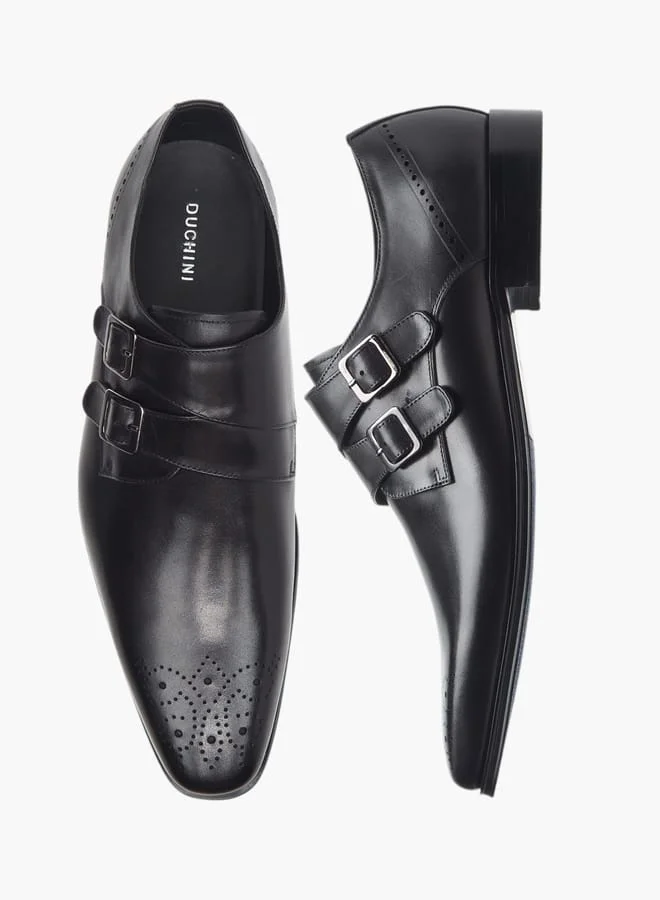 دوتشيني حذاء مونك رجالي سادة سهل الارتداء