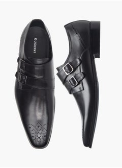 DUCHINI Men's Solid Slip-On Monk Shoes  - Image 1