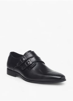 DUCHINI Men's Solid Slip-On Monk Shoes  - Image 3