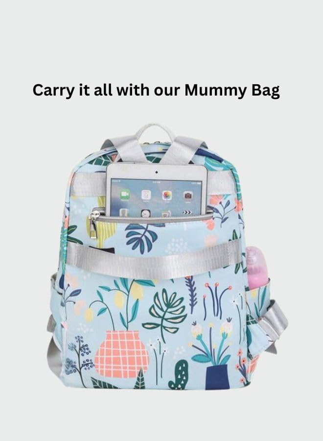 Turtees Fashionable Diaper Bag Backpack - Large Capacity for Travel and Outing (Pink) - Image 2