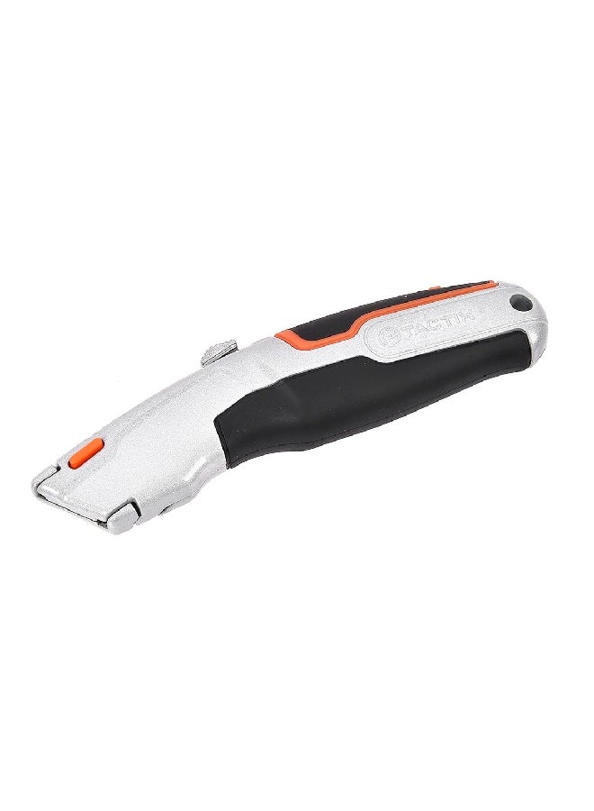Tactix 261007 Retractable Stainless Steel Utility Knife with Blades Multicolor 261007 - Image 2