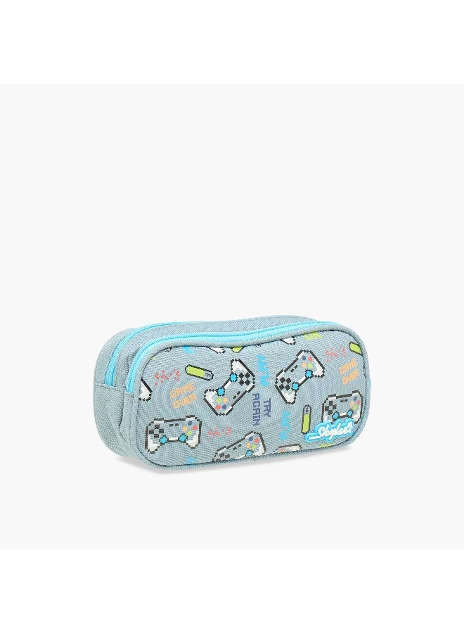 Skylar Gaming Print Pencil Pouch for Kids