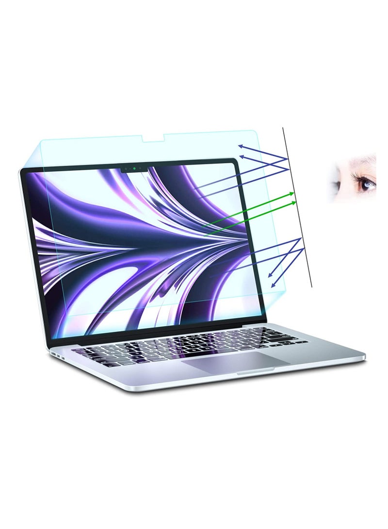 1Pack Anti Blue Light Screen Protector Compatible with MacBook Air 13.6 inch (M2 Chip A2681/ M3 Chip A3113/M4 Chip A3240)-Eye Protection Blue Light Blocking Matte(PET) - Image 4