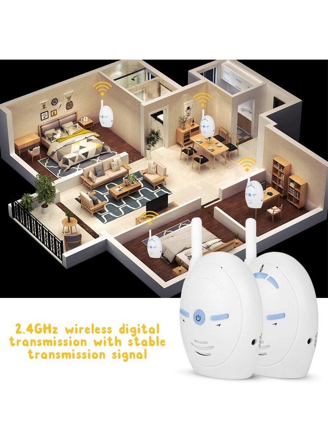 Sonew Digital Audio Baby Monitor, Nanny Intercom Surveillance System Support Two Way Audio, High Sensitivity Security Alarm for Home Baby Pet Monitor US - Image 4