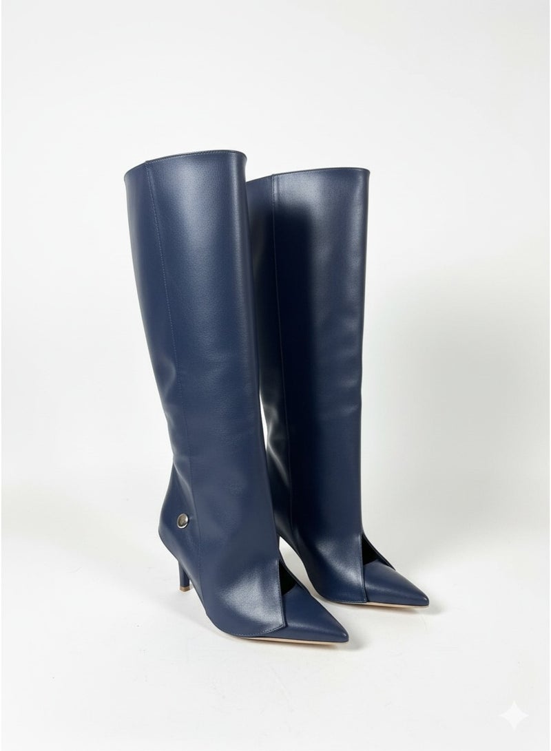 فيبراندا بوت أنيق بكعب عالي يصل إلى الركبة - Image 4