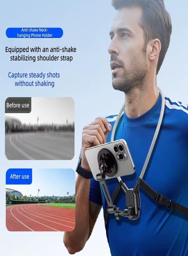 FKU Flexible Neck Hanging Phone Holder with 360° Rotation | Hands-Free Adjustable Mobile Stand for Watching Videos, Video Calls & Online Classes | Compatible with All Smartphones - Image 2