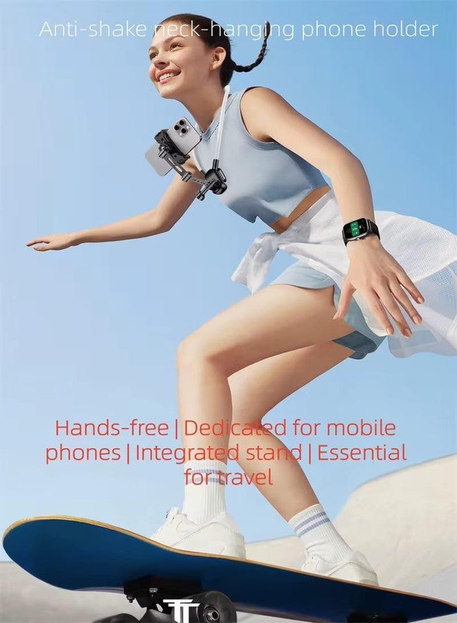 FKU Flexible Neck Hanging Phone Holder with 360° Rotation | Hands-Free Adjustable Mobile Stand for Watching Videos, Video Calls & Online Classes | Compatible with All Smartphones - Image 4