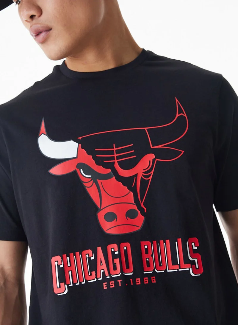 NEW ERA Nba Chicago Bulls Logo Graphic Table T-Shirt