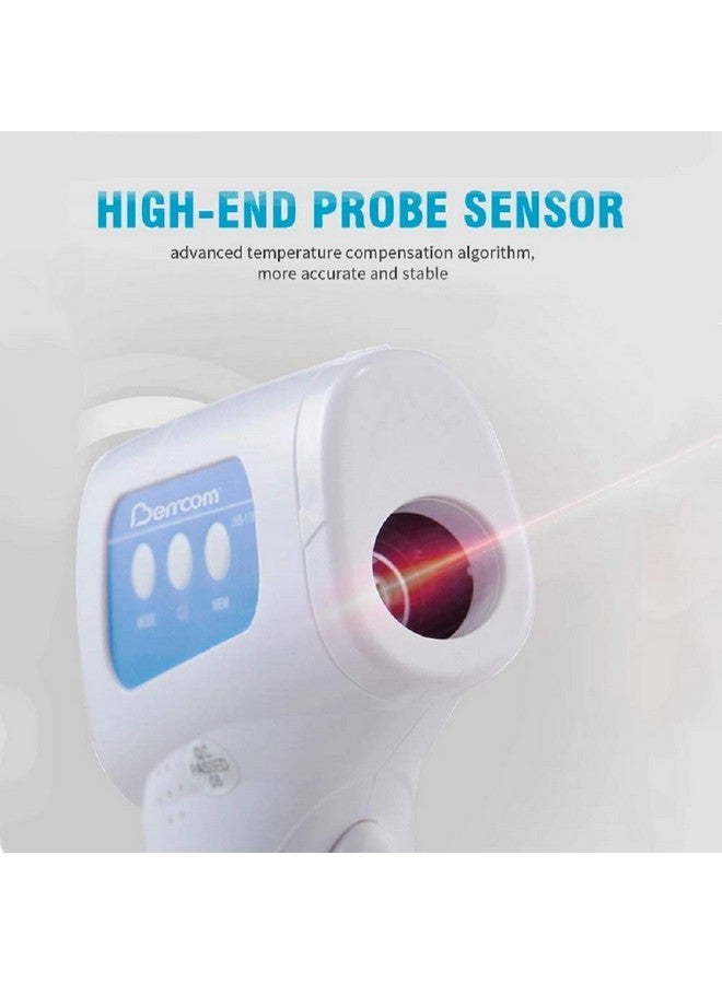 Berrcom مقياس حرارة الجبين للبالغين غير ملامس مقياس حرارة جبين بالأشعة تحت الحمراء مع وظيفة إنذار الحمى درجة طبية للأطفال والأولاد فحص الحمى الفوري عرض رقمي - Image 4