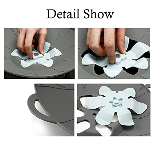 URMONA 3pcs Silicone Lid Set, Microwave Splatter Cover, Reusable Heat Resistant Lids, Boil Safeguard, Spill Stopper, Multi-Function Kitchen Covers, Fridge Dishwasher Safe - Image 5