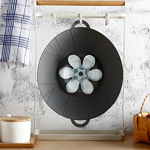 URMONA 3pcs Silicone Lid Set, Microwave Splatter Cover, Reusable Heat Resistant Lids, Boil Safeguard, Spill Stopper, Multi-Function Kitchen Covers, Fridge Dishwasher Safe - Image 4
