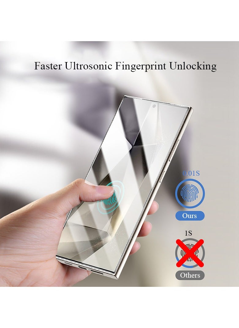Exotic - Samsung Galaxy S25 Ultra Screen Protector HD Clear Protective, Finger Lock Working, 3D Curved Upgrade, Easy Installation, Case Friendly Clear - Image 1