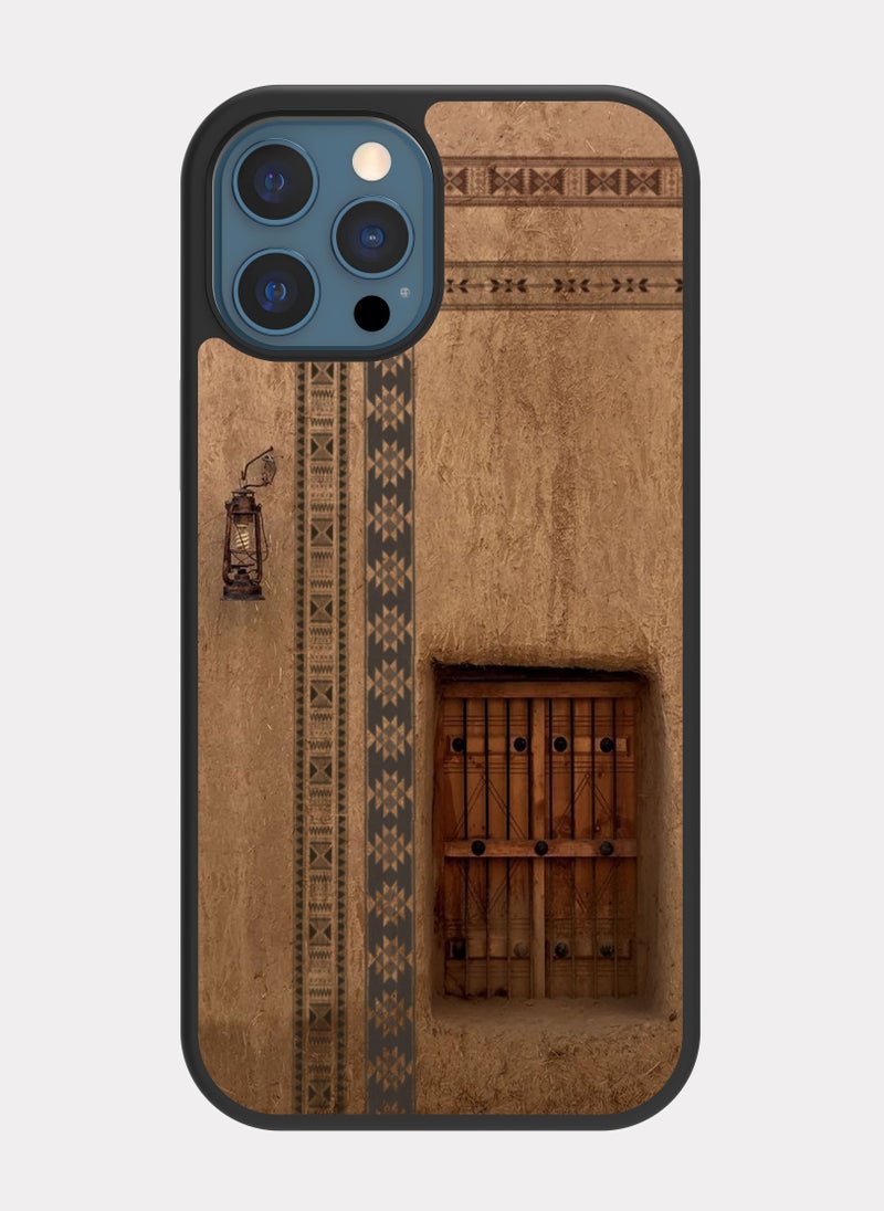 بكسلات كفر ايفون 12 برو ماكس تصميم خارجي تراثي بني - Image 1