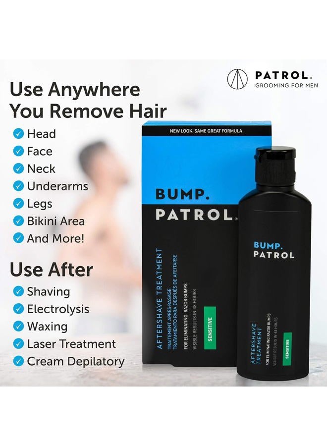Bump Patrol Sensitive Strength Aftershave Formula - Gentle After Shave Solution Eliminates Razor Bumps and Ingrown Hairs - 2 Ounces 2 Pack - Image 3