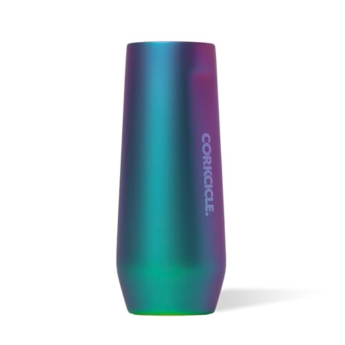 Corkcicle Stemless Flute Chill Drinks for 9 Hours Summer Drinkware Gift 7 oz Dragonfly - Image 1