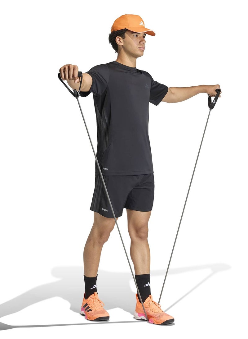 Adidas Tech Essentials Workout 3-Stripes Shorts - Image 5