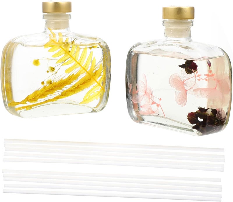 زجاجة ناشر عطر عطري عام (قطعتان) لتزيين المنزل وغرفة النوم وغرفة المعيشة والحمام - Image 1