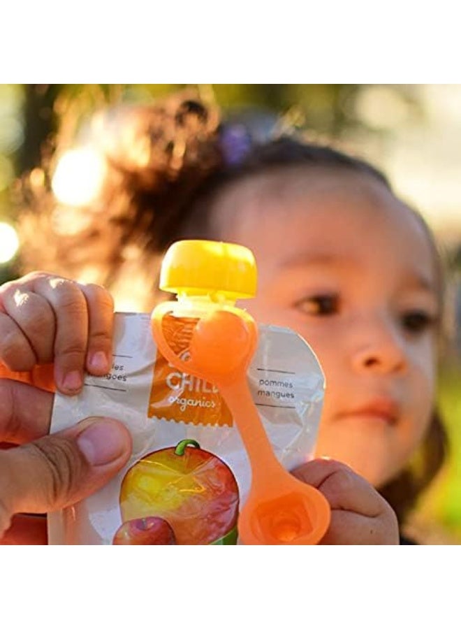 تشو مي SoftSip Food Pouch Tops | 100% Silicone | 2 CT - Image 4