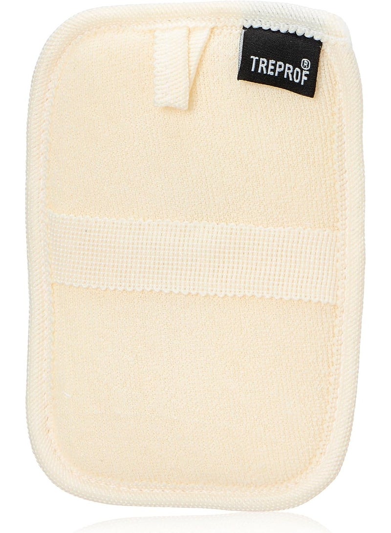 Treprof Small Natural Massage Loofah – Beige – Pack Of 1 - Image 1