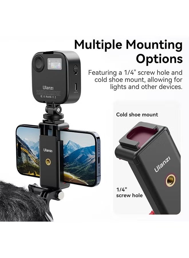 ULANZI CM027 Phone Head Strap Mount Support Vertical Shots for iPhone, GoPro Hero 12 11 10 9 8 7 6 5 4 Session 3+ 3 2 1 Max, DJI Osmo Action, Insta360, Action Cameras Head Mounted Phone Holder - Image 5