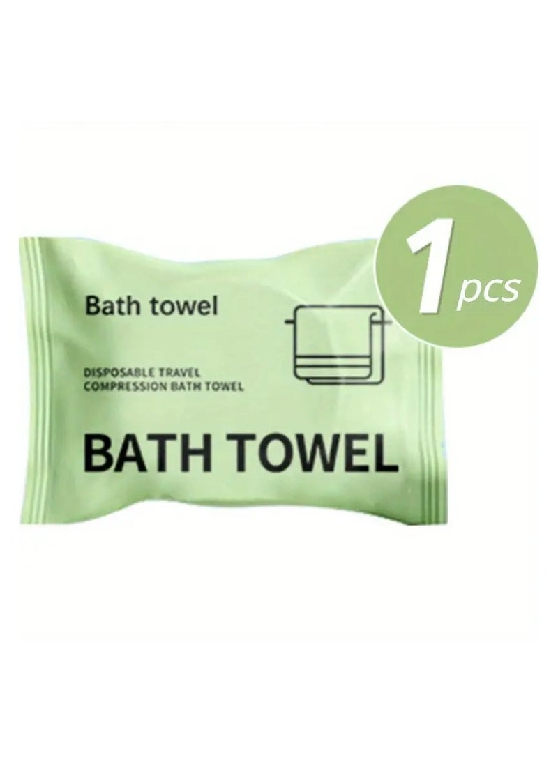 ORiTi Compressed Bath Towel White Portable Disposable Bath Towel, Hotel Travel  - Image 1
