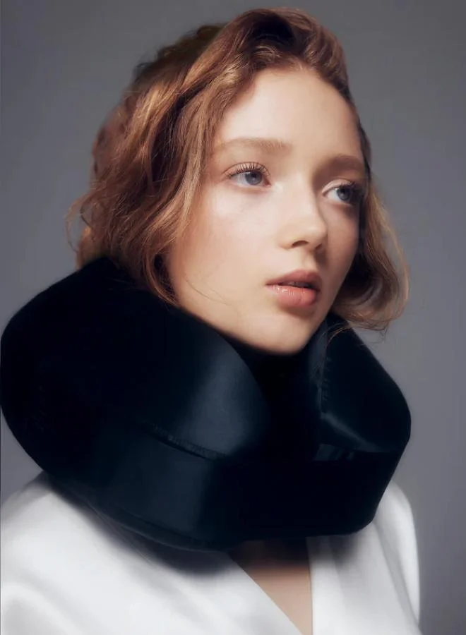 SLIP Slip Pure Silk Jet Setter Travel Pillow - Black