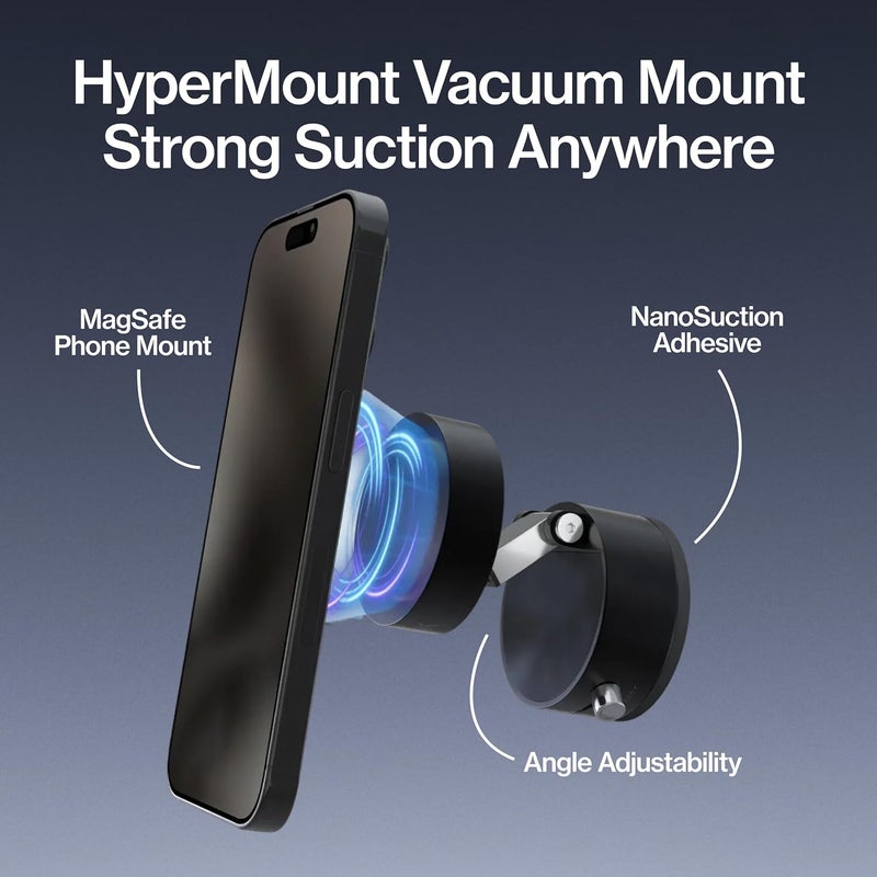 Statik HyperMount Vacuum Phone Mount - Magnetic Holder for Smooth Surfaces - Image 2