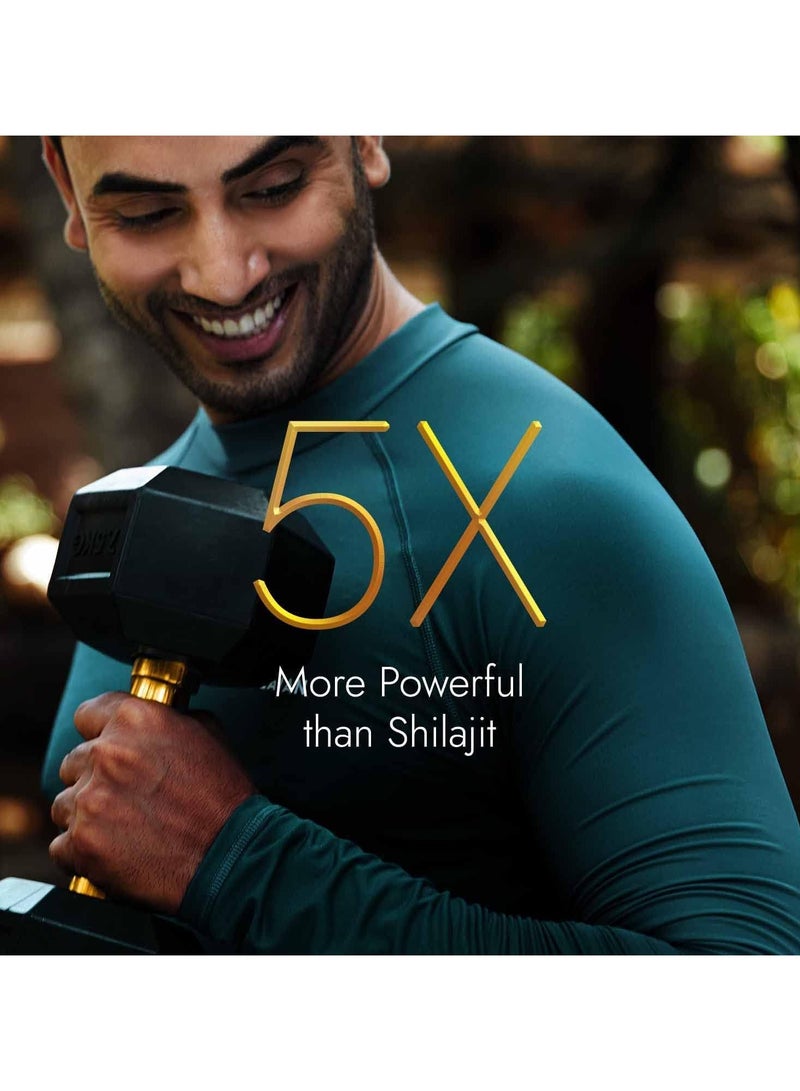 كابيفا مجموعة تمارين رياضية قوية | راتنج شيلاجيت الذهبي + بروتين مصل اللبن شيلاجيت من تيستو فيول - شوكولاتة - Image 2