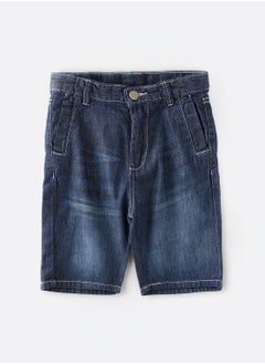 Woven Denim Shorts