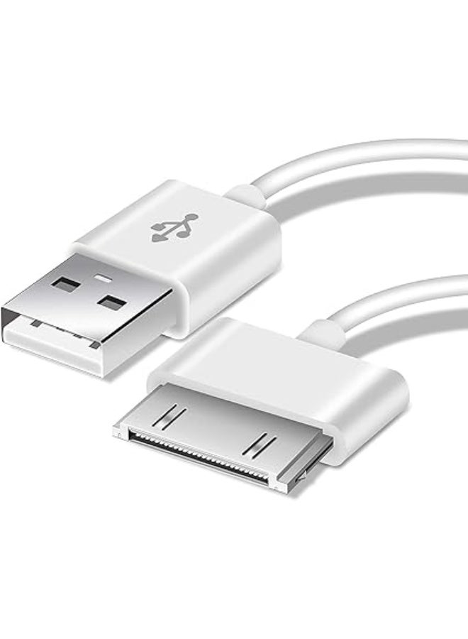 كابل USB لنقل البيانات والشحن لأجهزة Apple iPhone 4 و 4s و iPad 2 و 3 - أبيض، طوله 2.499 متر - Image 4