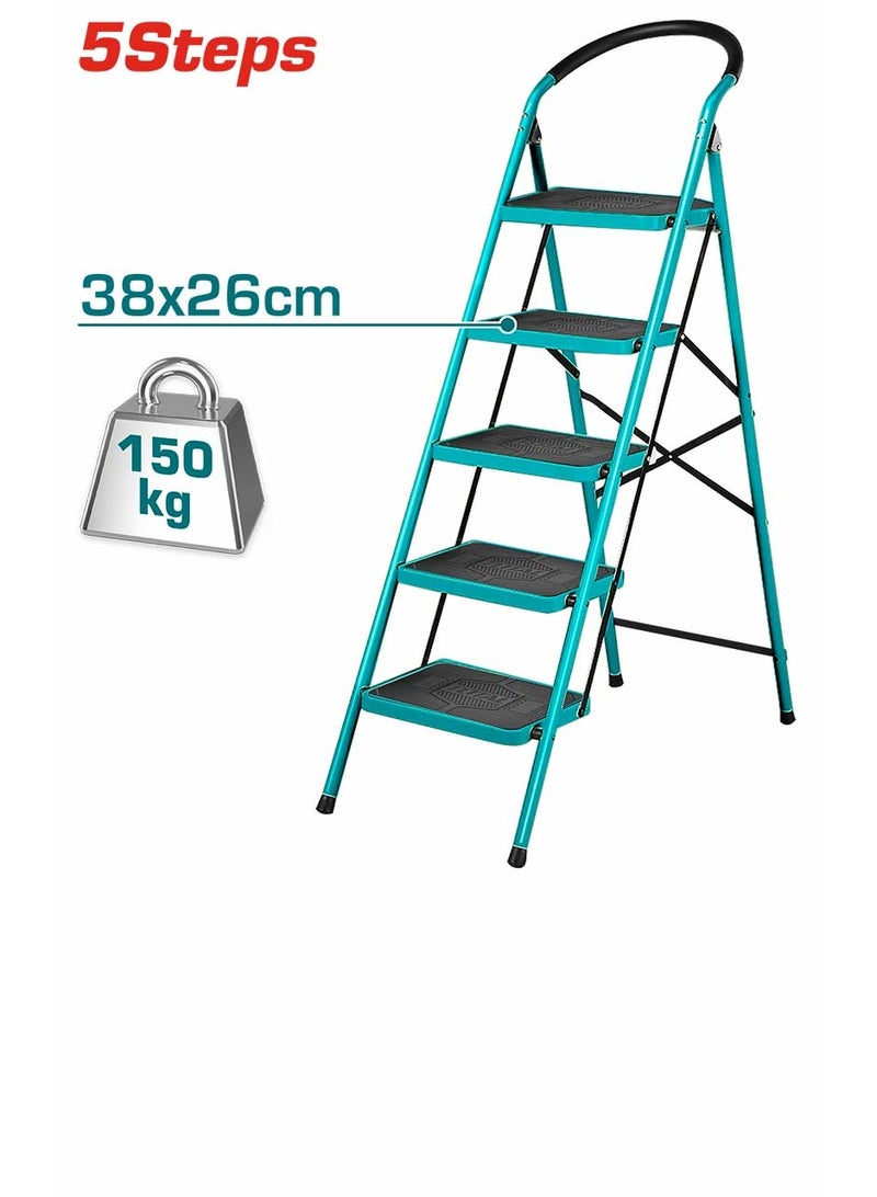 توتال تولز سلم فولاذي 5 درجات أقصى حمولة 150 كجم THLAD09051 - Image 3