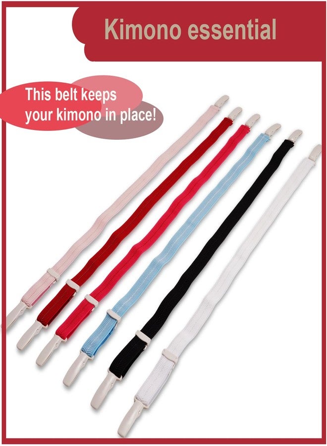 COTONOHA Kimono Dressing Elastic Belt with Clips | Adjustable Length | Essential Kimono Accessory | Made in Japan (Sky) - Image 5