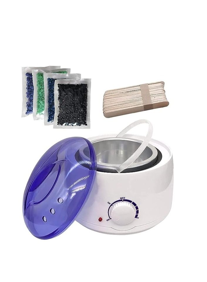 ORiTi Waxing Kits Professional Full Kit, Wax Heater Kit Inculding Wax Warmer, 4 * 25g Hard Wax Beans and 30 Pcs Wax Spatulas - Image 2