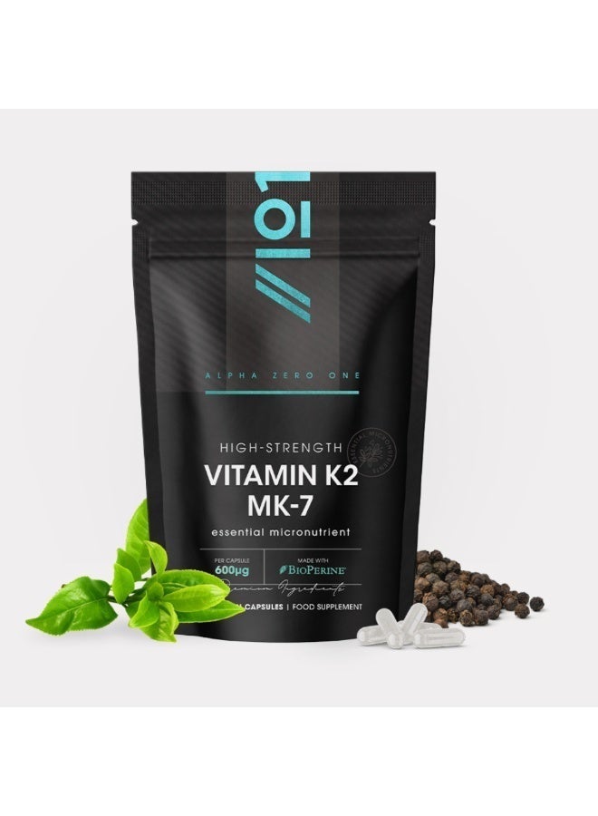 ALPHA01 Vitamin K2 MK-7 600mcg – Supports Bone & Heart Health, 120 Capsules - Image 5