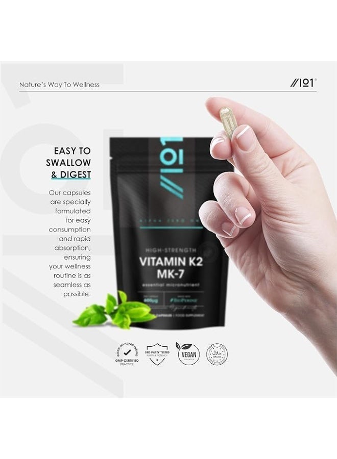 ALPHA01 Vitamin K2 MK-7 600mcg – Supports Bone & Heart Health, 120 Capsules - Image 4