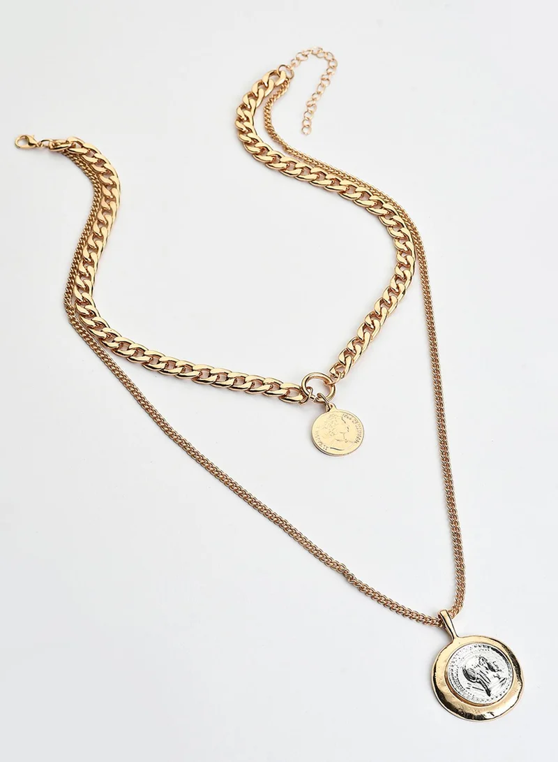 SOHI Contemporary Brass Artificial Necklace Jewellery